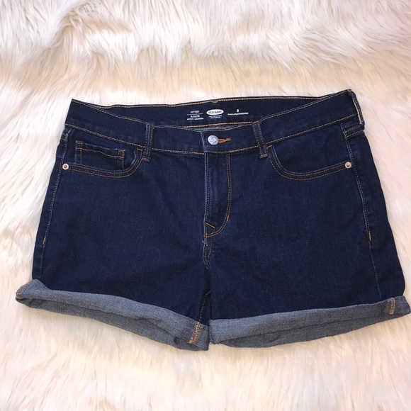 Old Navy Pants - Old Navy Womens Rolled Up Denim Jean Shorts Size 8